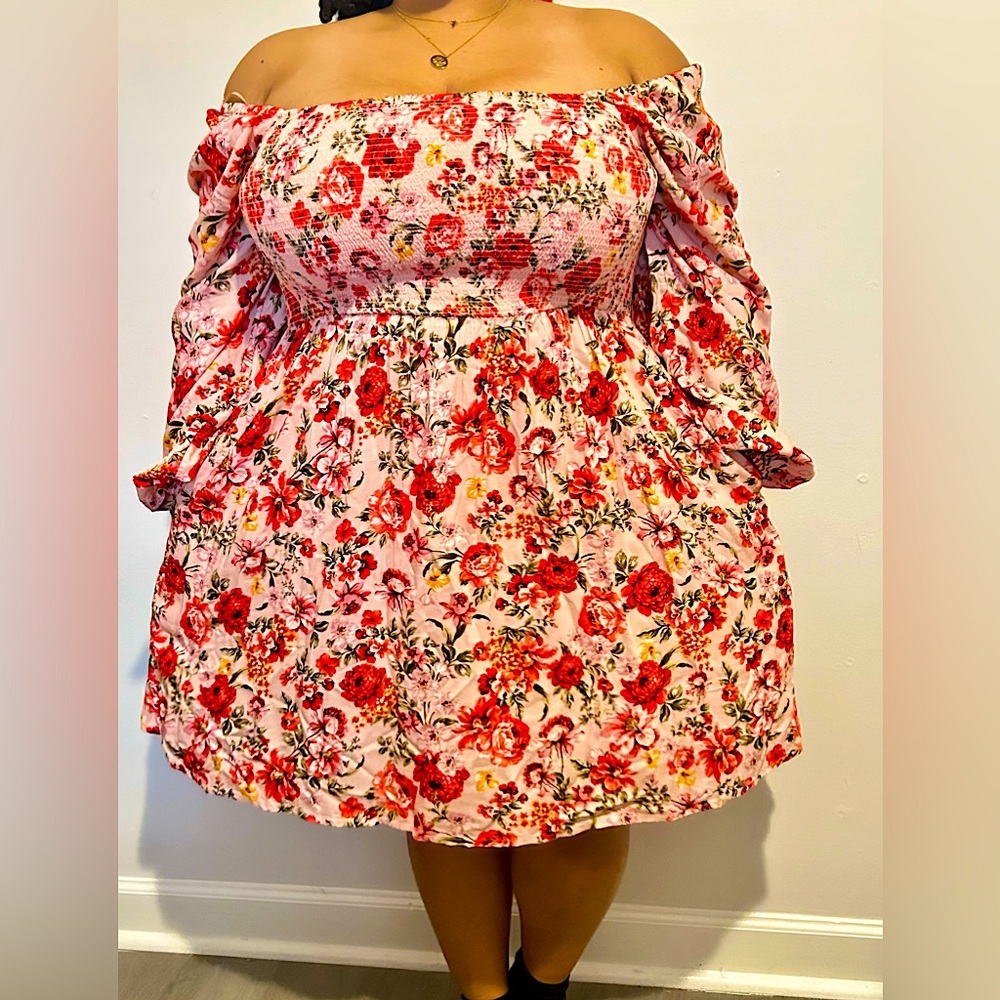 Old Navy Fit & Flare Long-Sleeve Mini Dress